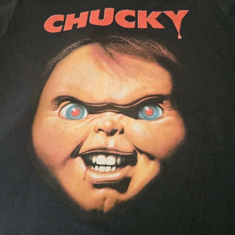 CHUCKY Crewneck Short Sleeve Graphic T-Shirt Size L - Picture 9 of 9